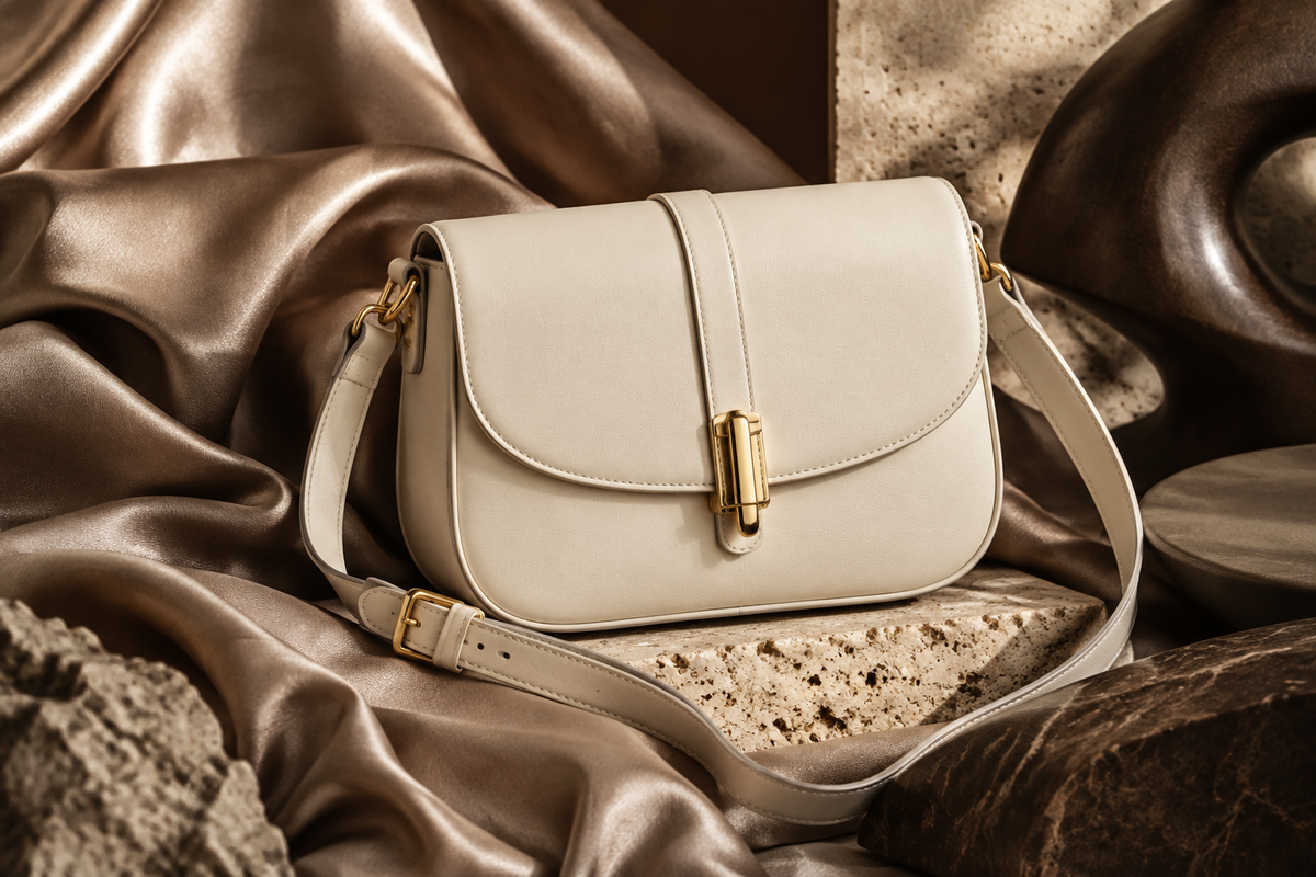 Cream crossbody campaign slide