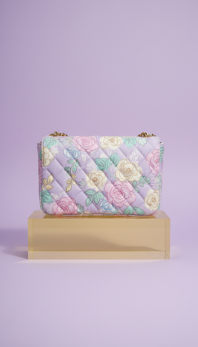 Pastel Garden Pattern Crossbody Bag
